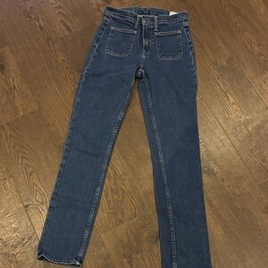 GAP Women's Straight Leg Jeans in Deep Blue